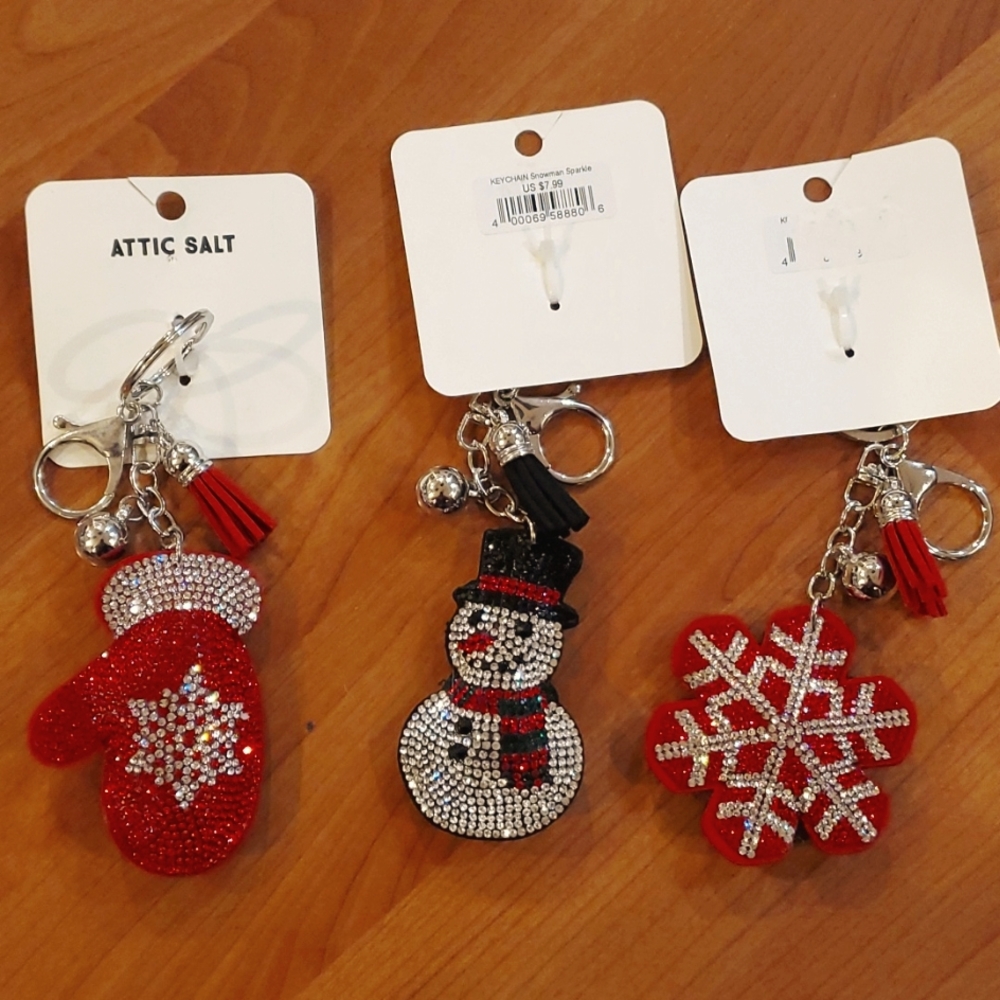 Keychains, by Attic Salt, Christmas themes